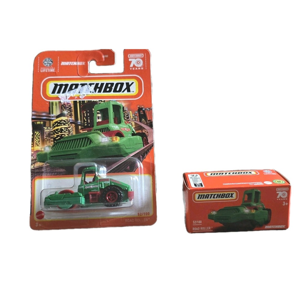 2 New Matchbox 2023 MBX 70 Years Team Construction Road Roller Road Maintenance